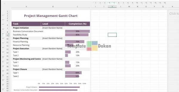 Project Management Gantt Chart